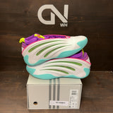 adidas Harden Vol. 9 Jalen Williams White Lucid Lime Pink - Image 1