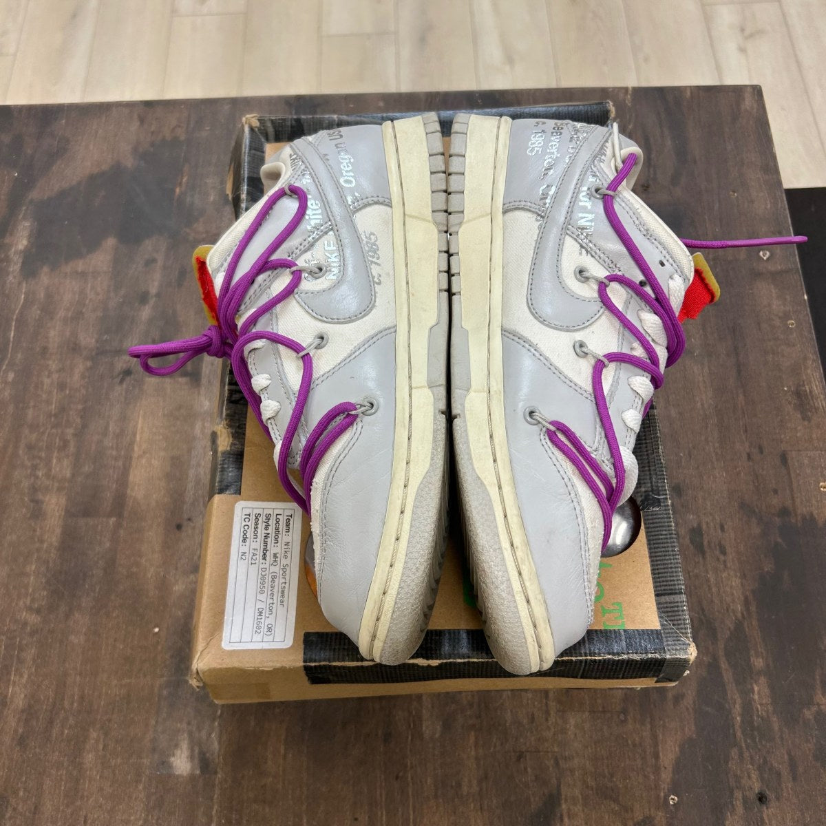 Nike Dunk Low Off-White Lot 45 - Image 3