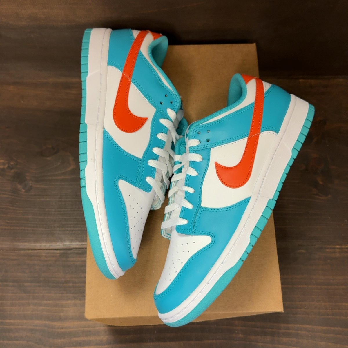 Nike Dunk Low Miami Dolphins Size 10.5 - Image 2