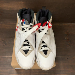Jordan 8 Retro White True Red (2025) Size 10 (Pre-Owned) - tag