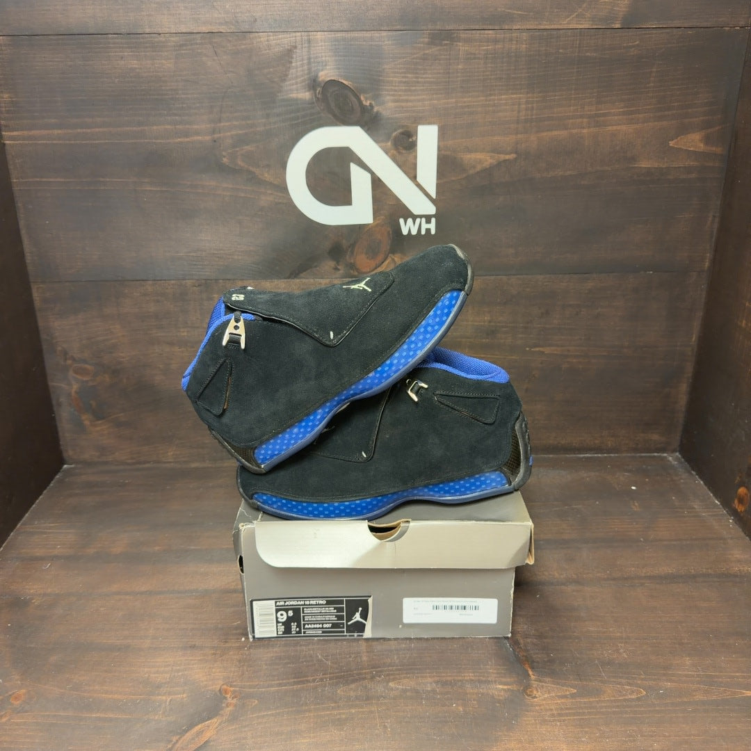 Jordan 18 Retro Black Sport Royal (2018) - Image 1