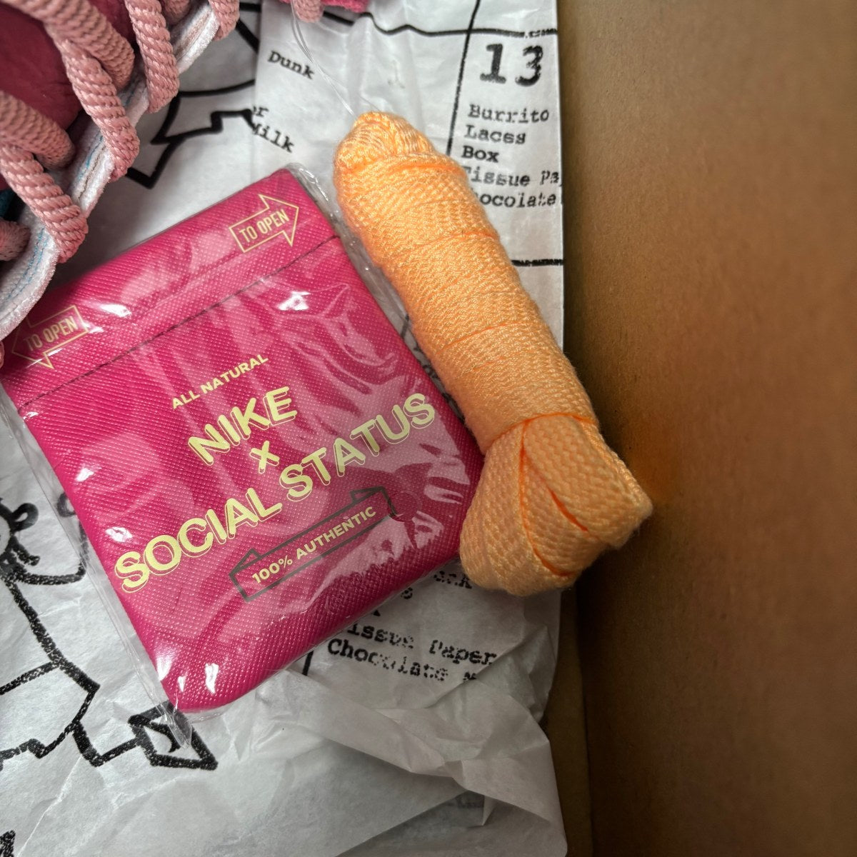Nike Dunk Mid Social Status Free Lunch Strawberry Milk - Image 7