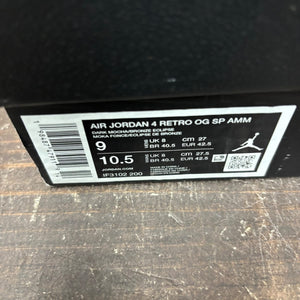Jordan 4 Retro SP A Ma Maniére Dark Mocha Size 9 (Pre-Owned) - aux