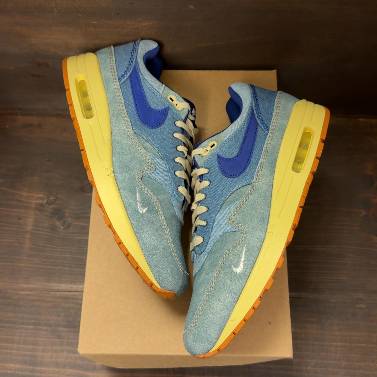 Nike Air Max 1 PRM Dirty Denim Size 11.5 (Pre-Owned) - Image 2
