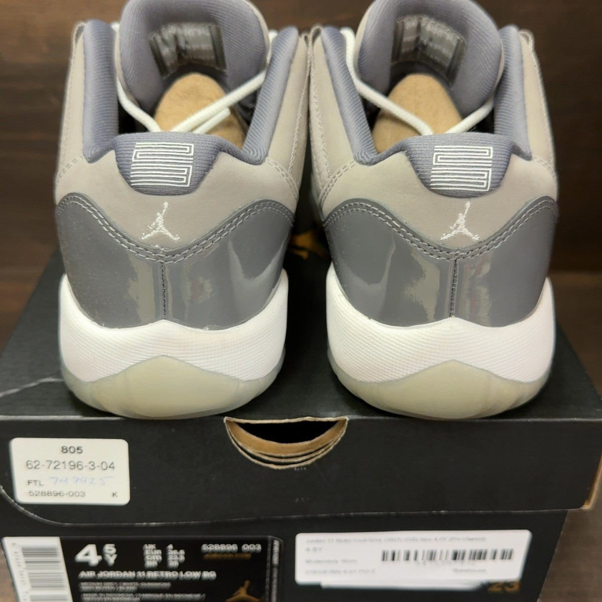Jordan 11 Retro Cool Grey (2021) (GS) Size 4.5Y (Pre-Owned) - Image 5