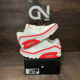 Nike Air Max 90 Undefeated White Solar Red Size 9.5 (Pre-Owned)