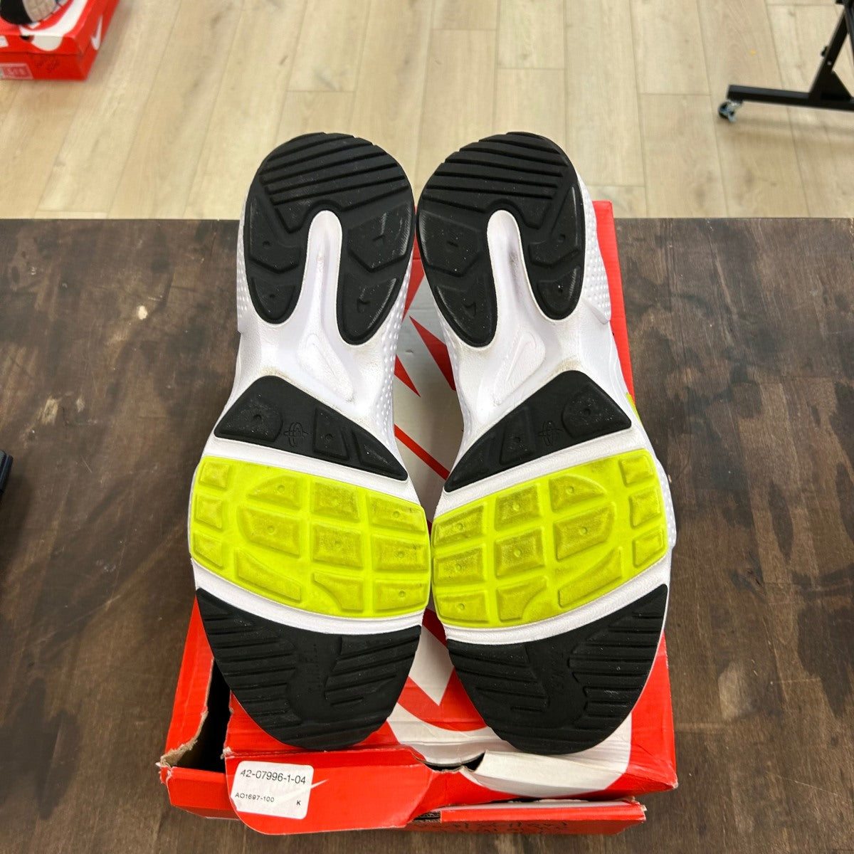 Nike Huarache Edge Txt White University Red Volt Black Size 14 (Pre-Owned) - Image 5