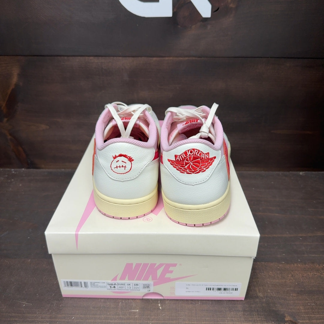 Jordan 1 Retro Low OG SP Travis Scott Sail Tropical Pink - Image 5