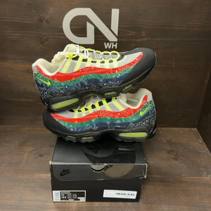 Nike Air Max 95 OG Big Bubble Neon Paisley Bandana Size 15 (Pre-Owned) - front