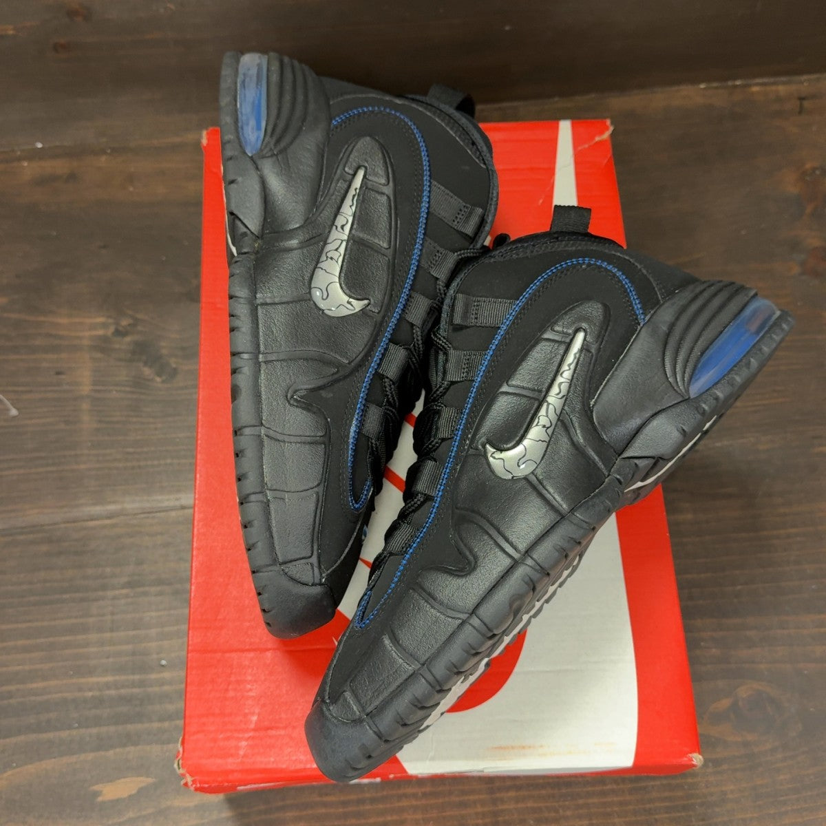 Nike Air Max Penny 1 All-Star Black Metallic Silver - Image 2