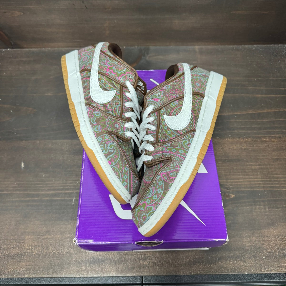 Nike SB Dunk Low Pro Paisley Brown Size 11 (Pre-Owned) - Image 2