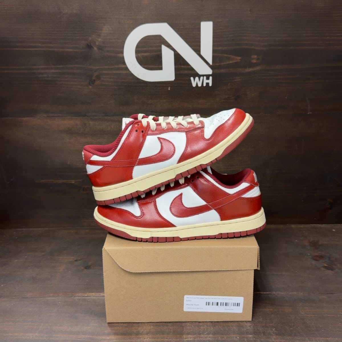 Nike Dunk Low PRM Vintage Team Red (Women's) Size 8.5W (Pre-Owned) - front