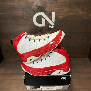 Jordan 9 Retro White Gym Red - Image 1