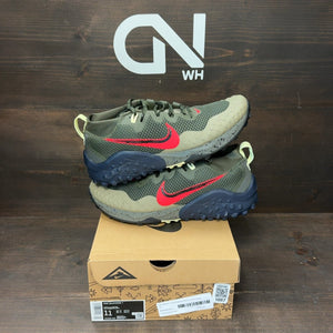 Nike Wildhorse 7 Cargo Khaki Siren Red Size 11 (Pre-Owned) - front