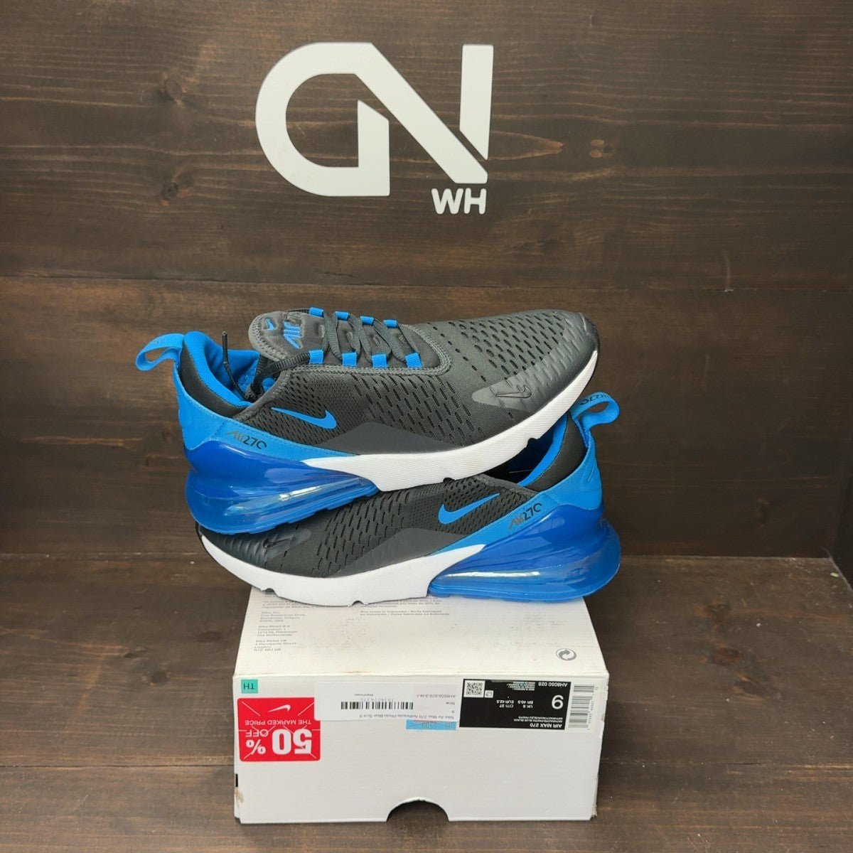 Nike Air Max 270 Anthracite Photo Blue - Image 1