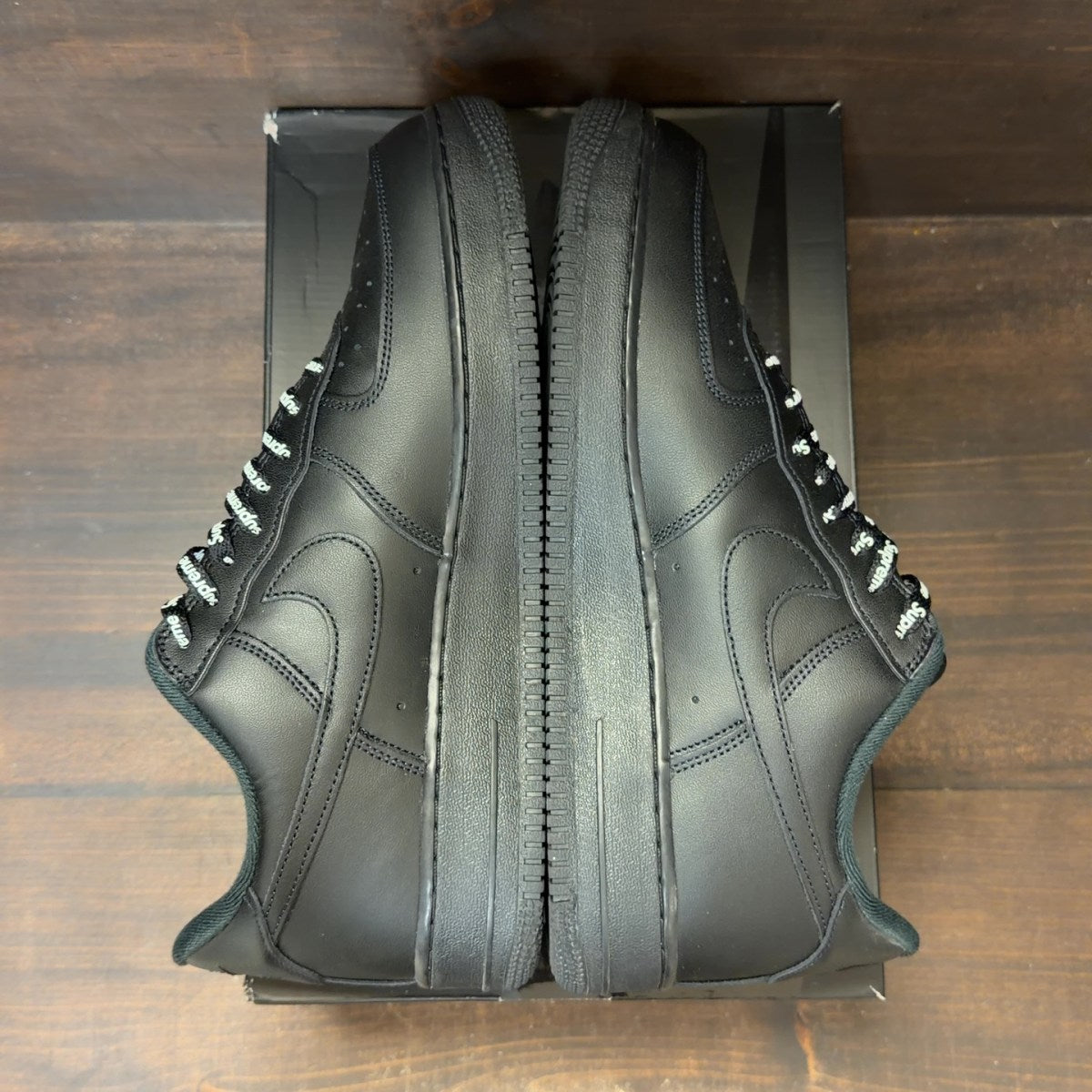 Nike Air Force 1 Low Supreme Black Size 11.5 (Pre-Owned)