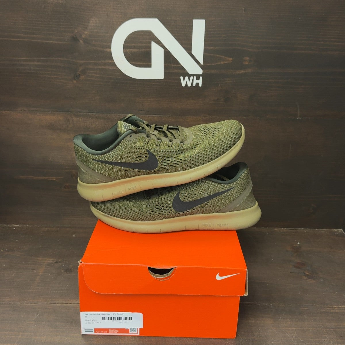 Nike Free RN 'Dark Loden' Size 10 (Pre-Owned) - Image 1