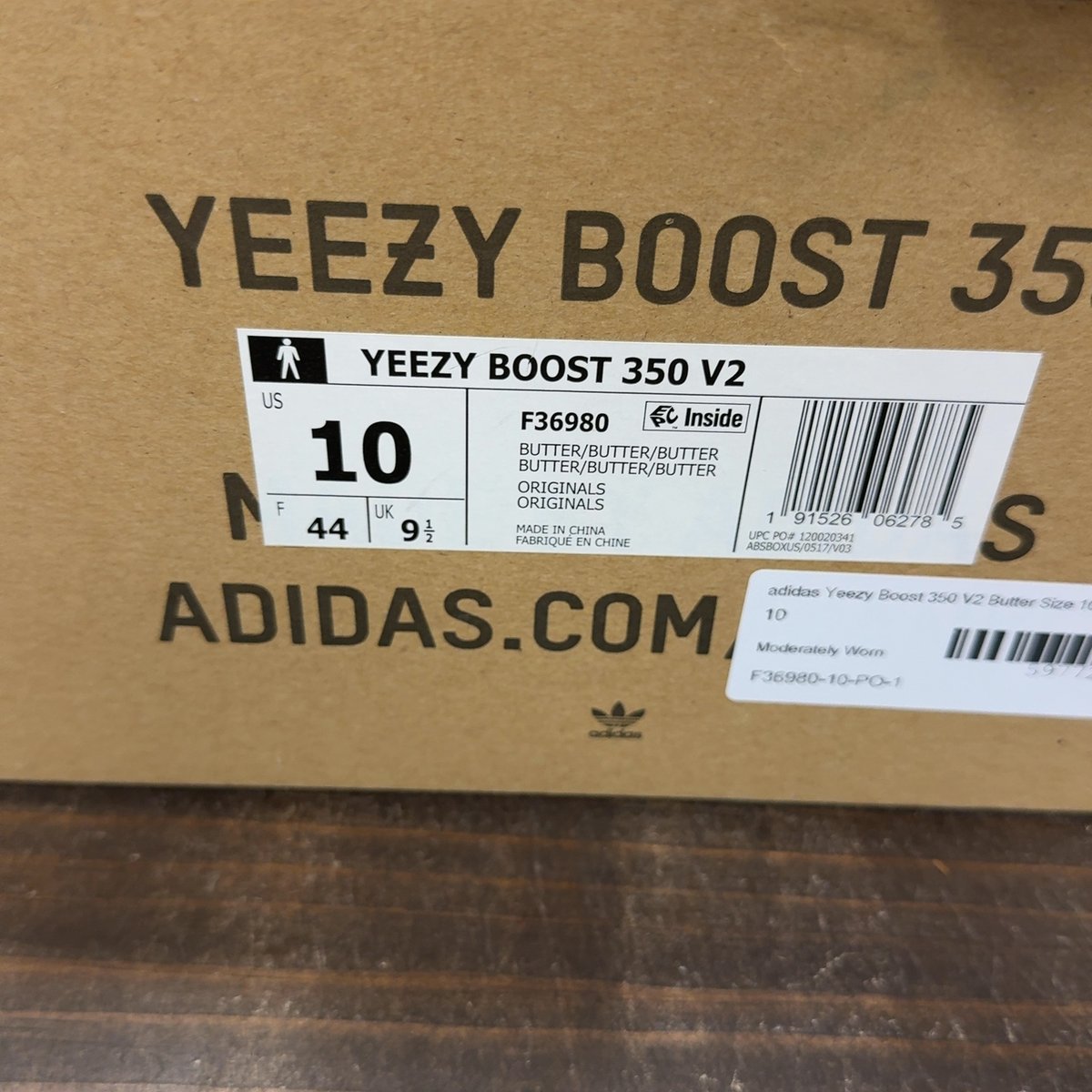adidas Yeezy Boost 350 V2 Butter Size 10 (Pre-Owned) - aux