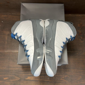 Jordan 9 Retro Flint Grey French Blue (2026) Size 9 (Pre-Owned) - aux