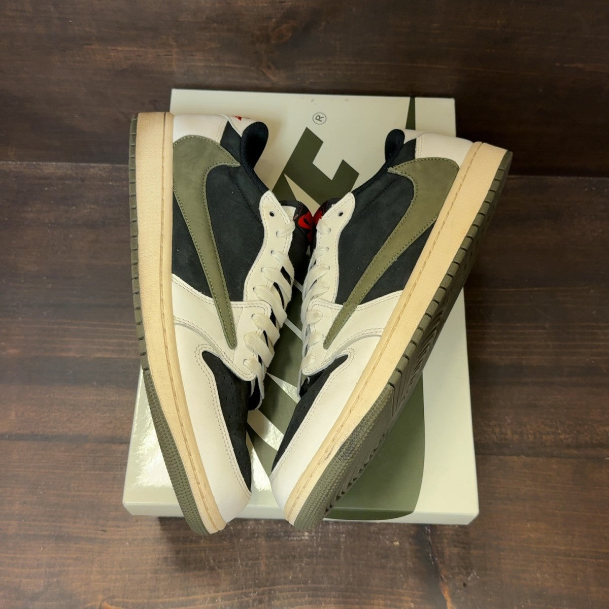 Jordan 1 Retro Low OG SP Travis Scott Olive (Women's) Size 13W (Pre-Owned)