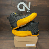 Jordan 12 Retro Black University Gold Size 8 (Pre-Owned) - Image 1
