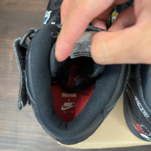 Nike Air Force 1 Mid Supreme NBA Black Size 8 (Pre-Owned) - Image 6
