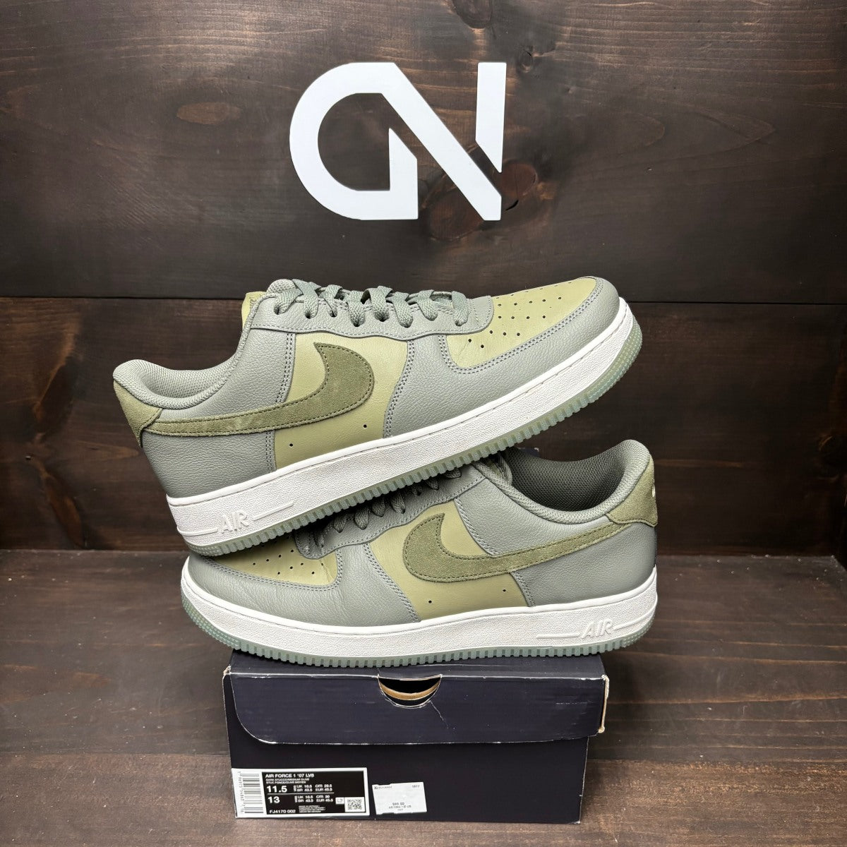 Nike Air Force 1 '07 LV8 Dark Stucco Neutral Olive - Image 1