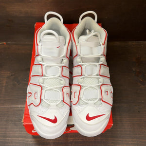 Nike Air More Uptempo White Varsity Red Outline Size 11 (Pre-Owned) - tag