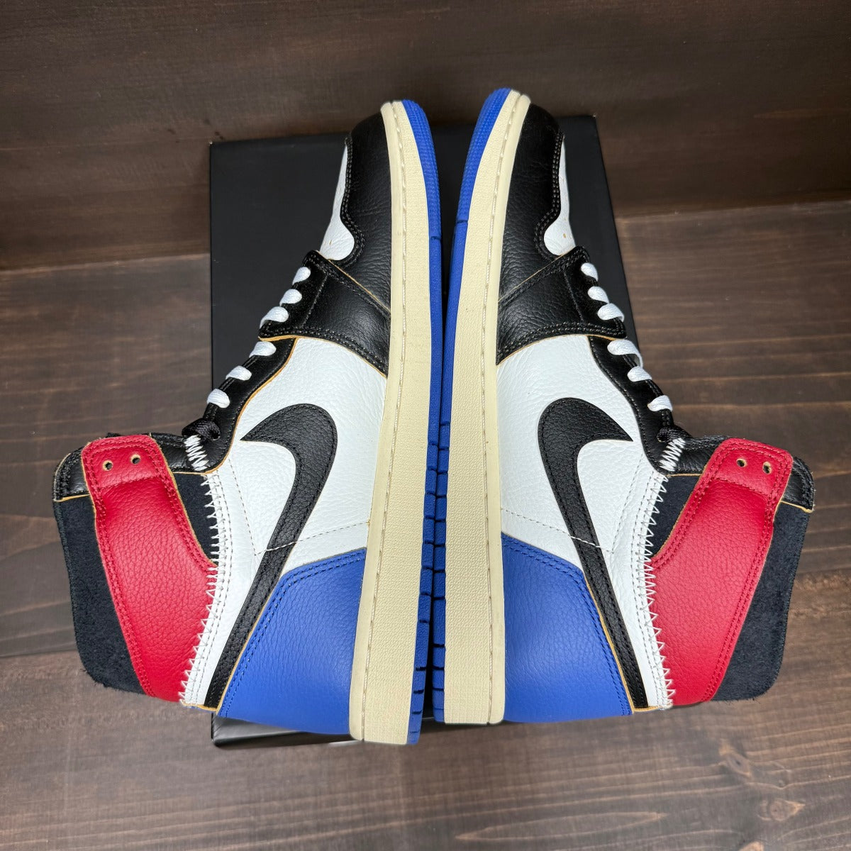 Jordan 1 Retro High OG SP Fragment x Union LA Varsity Red Sport Royal - Image 4