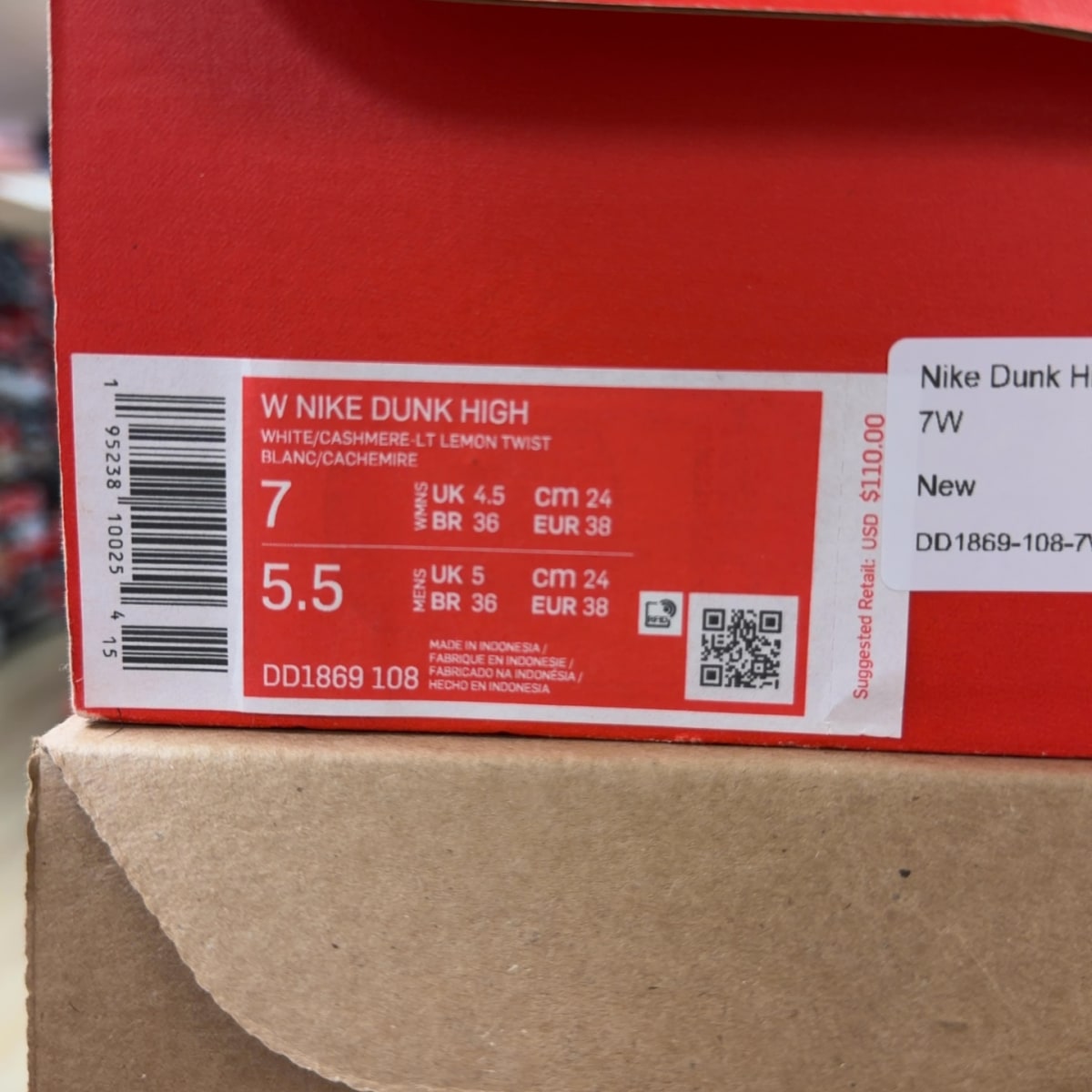 Nike Dunk High Cashmere (Women's) Size 7W - Image 8