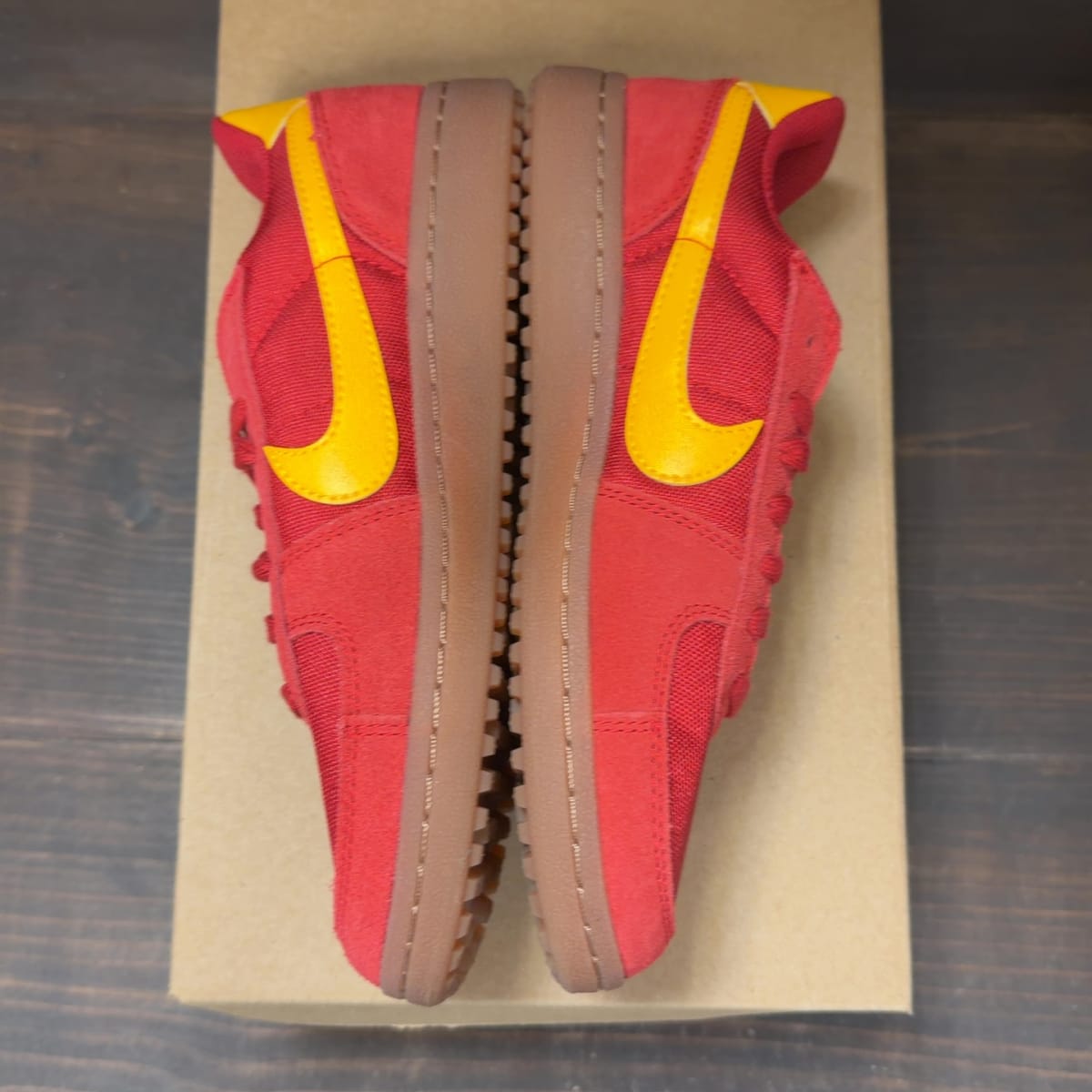 Nike Field General Gym Red Gum Medium Brown Team Gold (GS) Size 6Y (Pre-Owned) - aux