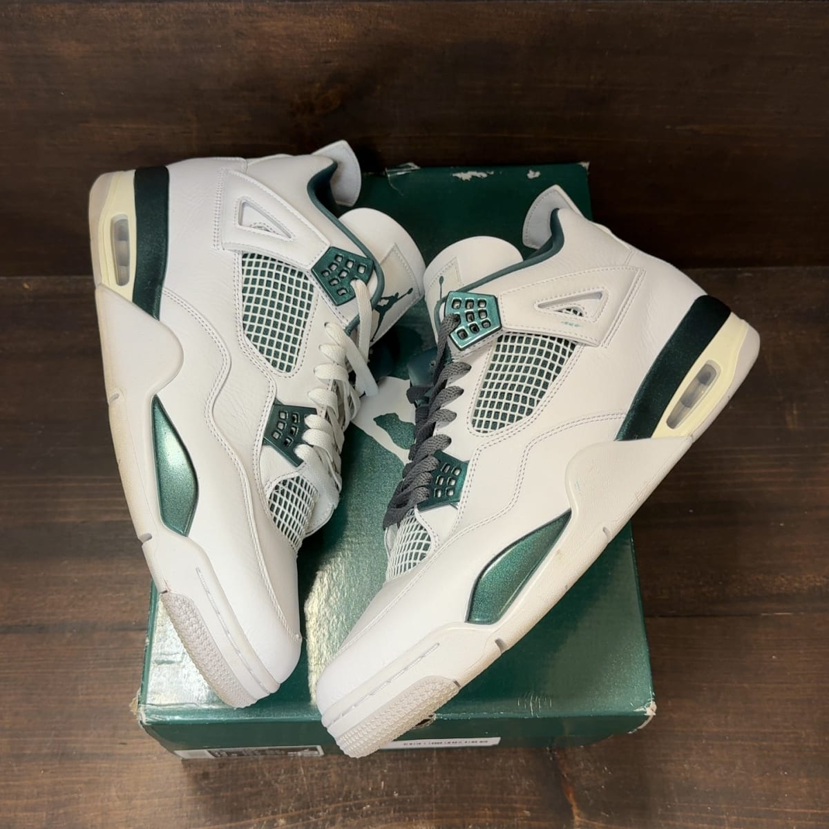 Jordan 4 Retro Oxidized Green Size 13 (Pre-Owned) - back