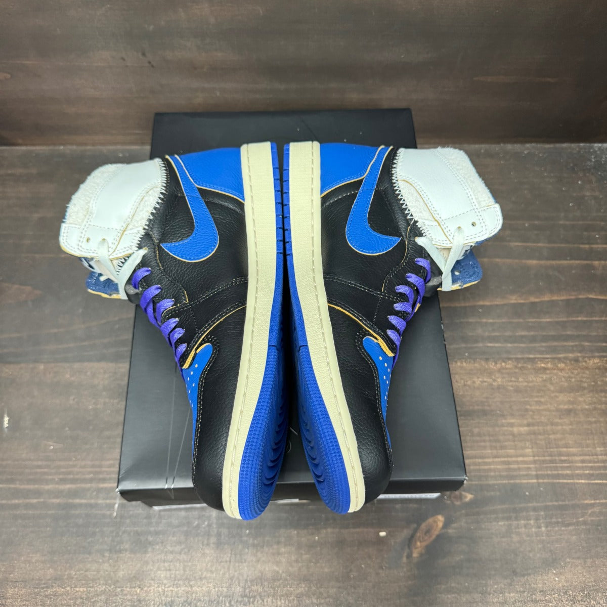 Jordan 1 Retro High OG SP Fragment x Union LA Sport Royal - Image 4