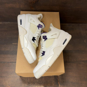 Jordan 4 Retro Metallic Purple (GS) Size 5.5Y (Pre-Owned) - back