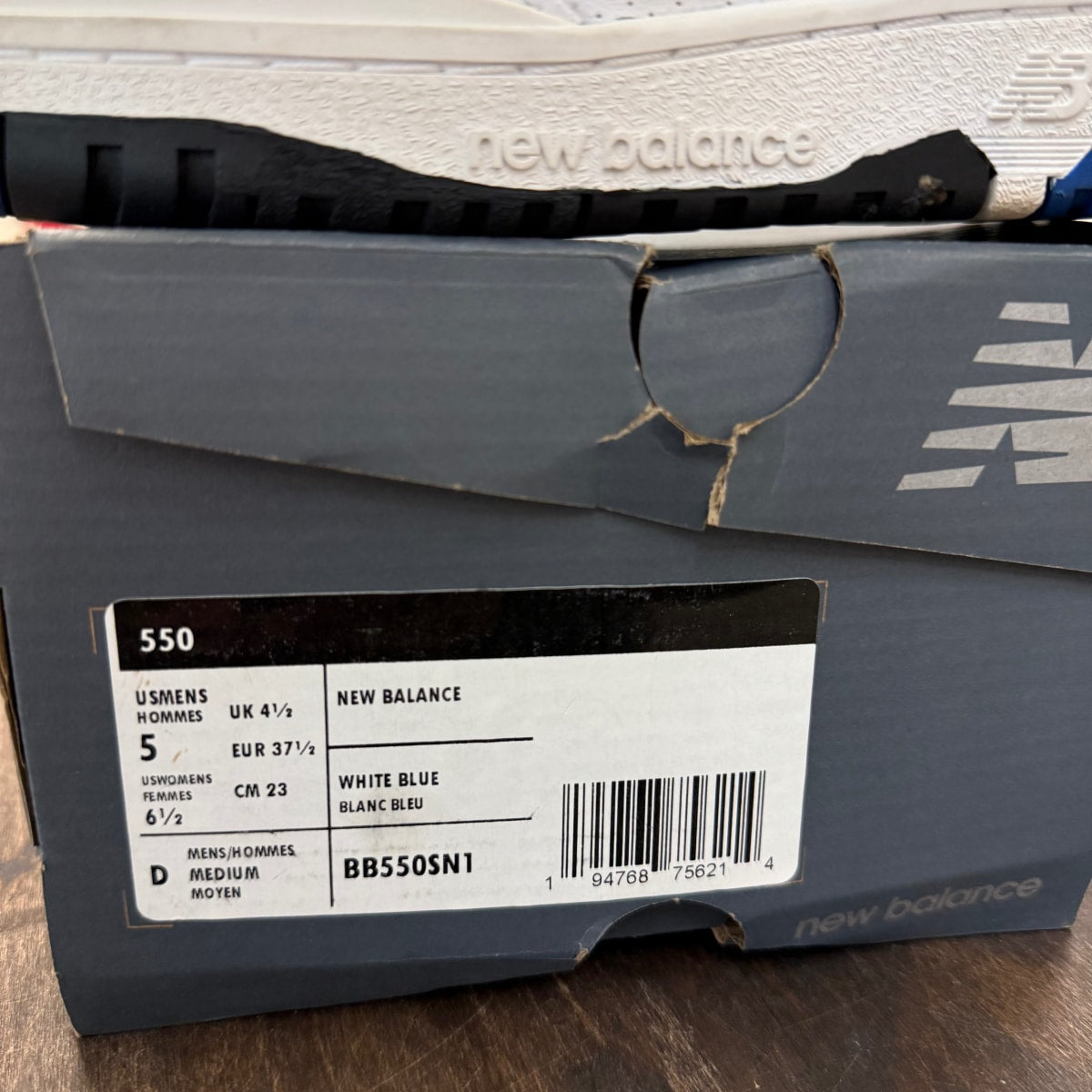 New Balance 550 White Blue - Image 6