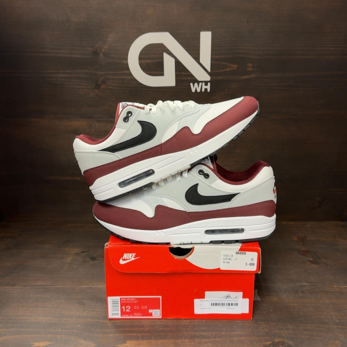 Nike Air Max 1 Dark Team Red - Image 1
