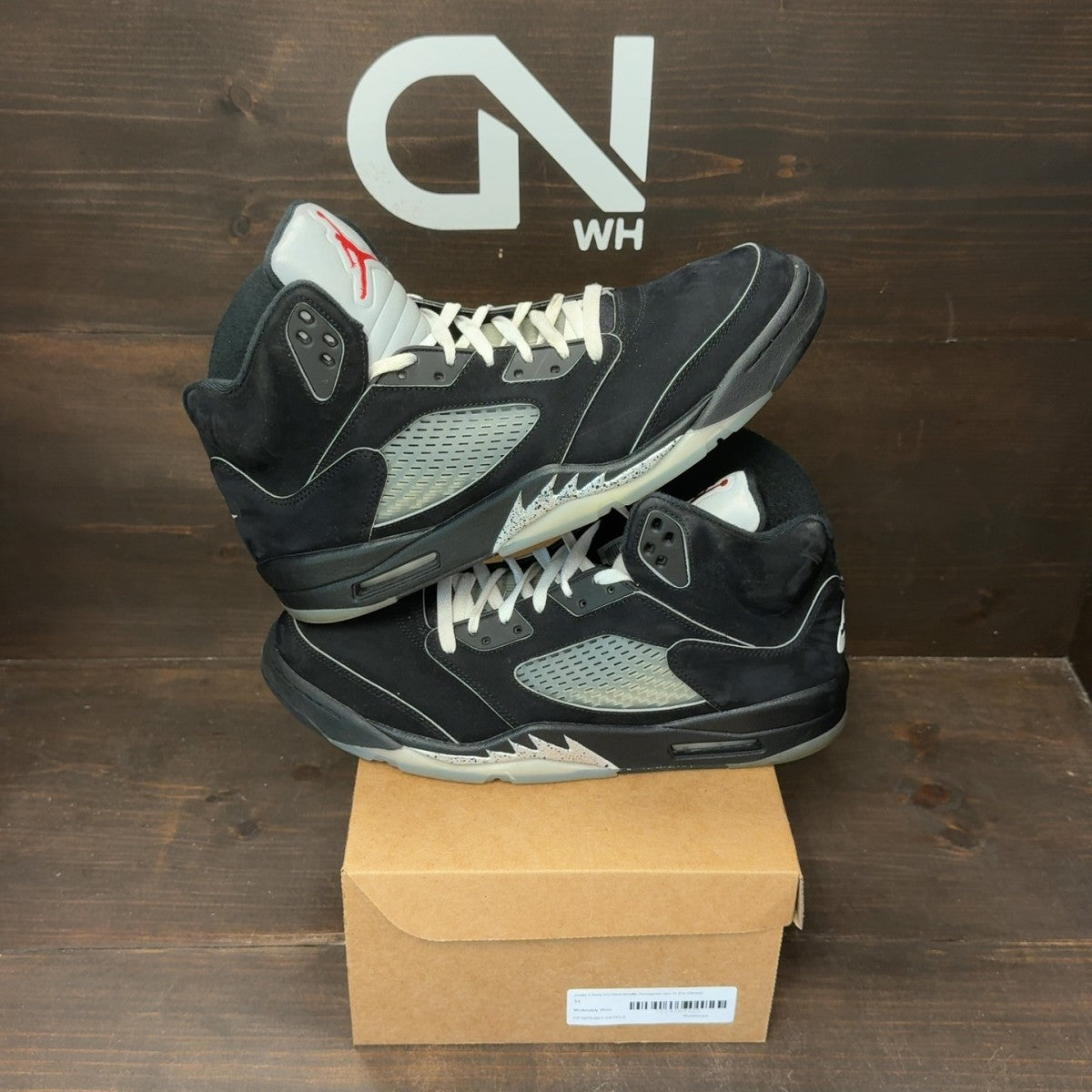 Jordan 5 Retro OG Black Metallic Reimagined Size 14 (Pre-Owned) - Image 1
