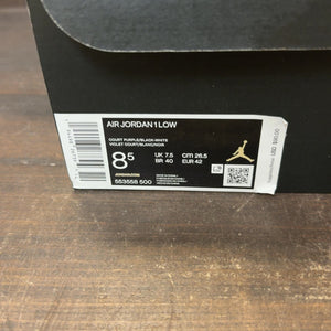 Jordan 1 Low Court Purple White - Image 7
