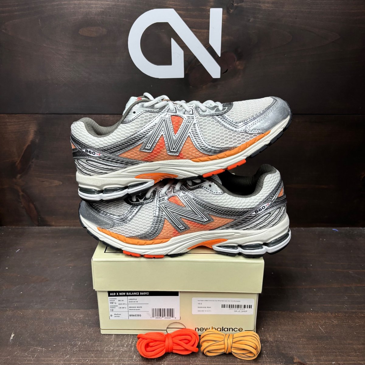 New Balance 860v2 Aimé Leon Dore White Multi-Color Size 10.5 (Pre-Owned) - front