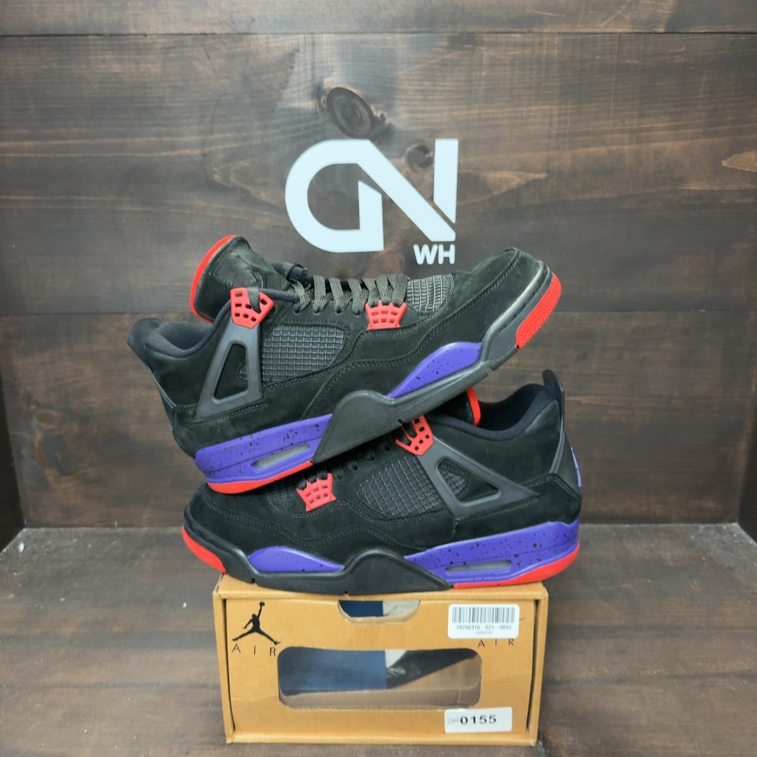 Jordan 4 Retro Raptors (2018) Size 11 (Pre-Owned) - Image 1