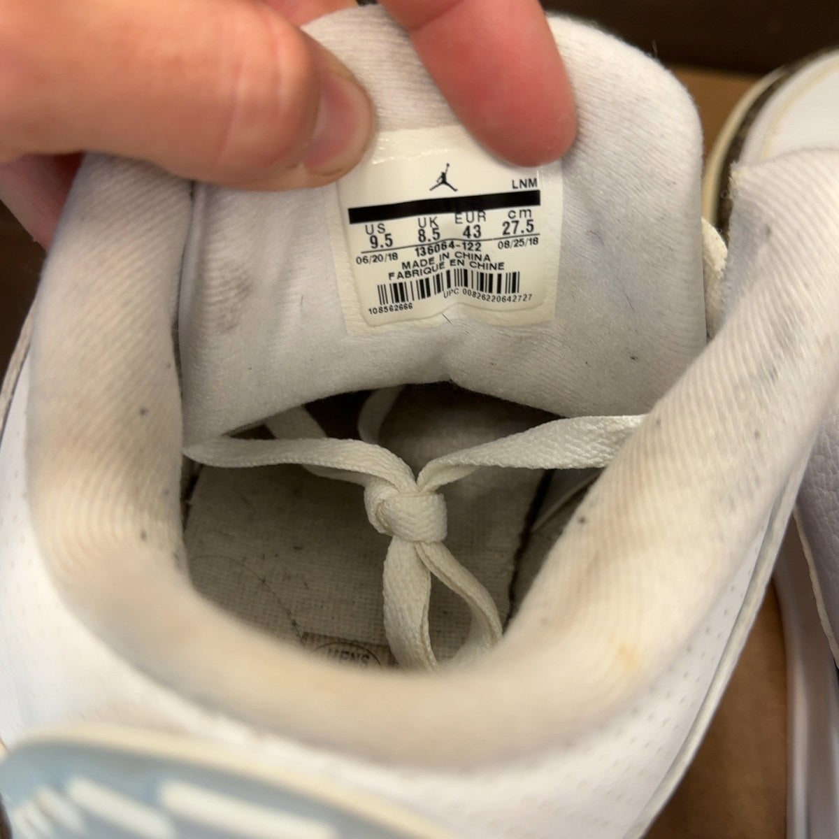 Jordan 3 Retro Mocha (2018) Size 9.5 (Pre-Owned) - Image 7