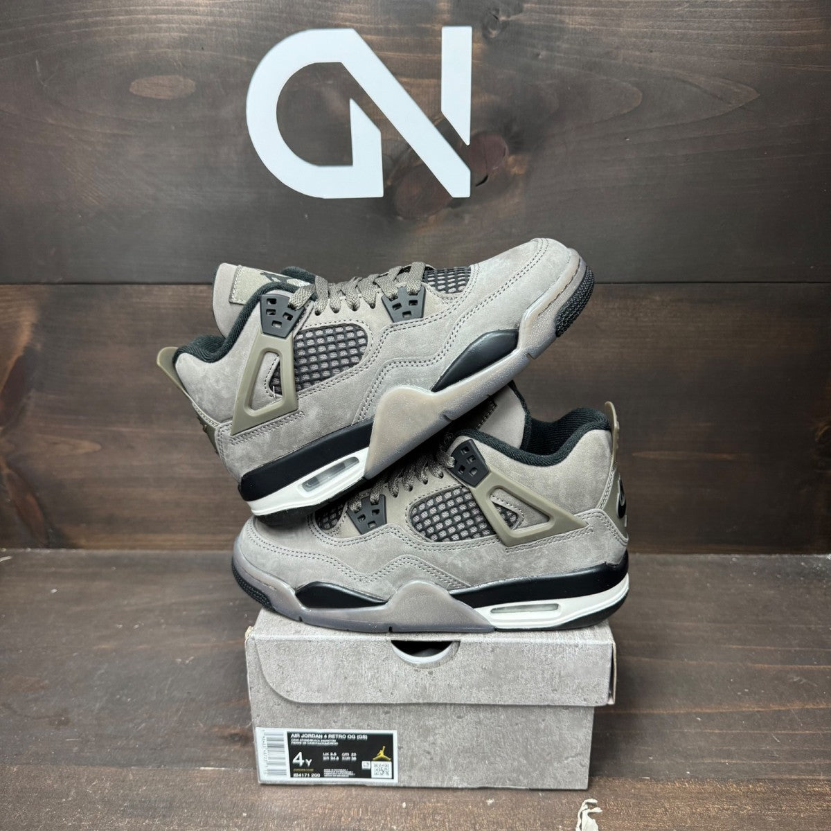 Jordan 4 Retro Cave Stone (GS) - Image 1