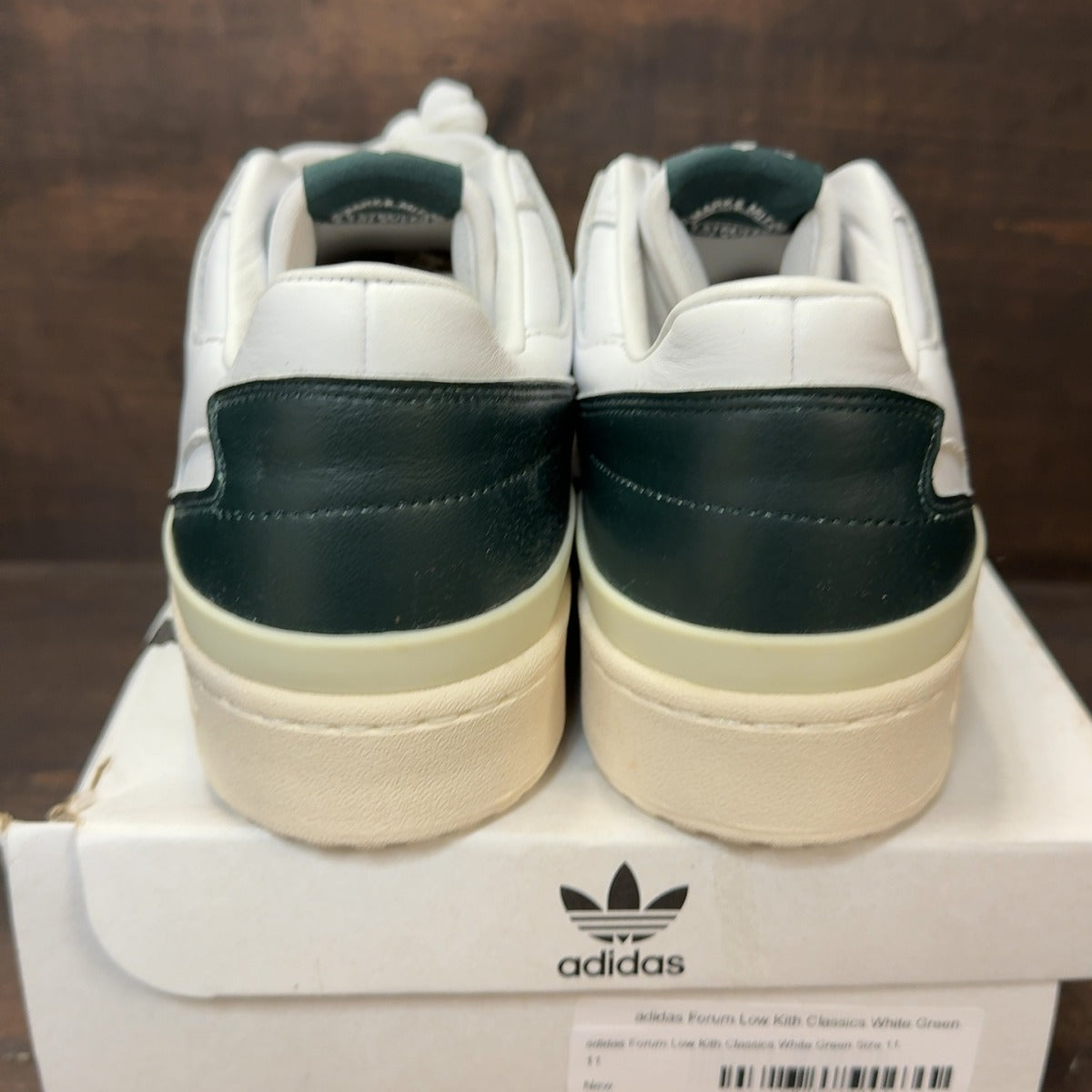 adidas Forum Low Kith Classics White Green Size 11 - Image 5