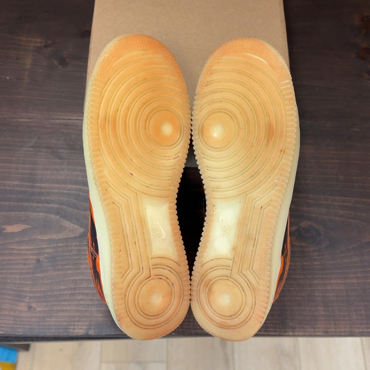 Nike Air Force 1 Low Orange Skeleton Halloween (2020) Size 9 (Pre-Owned) - Image 8