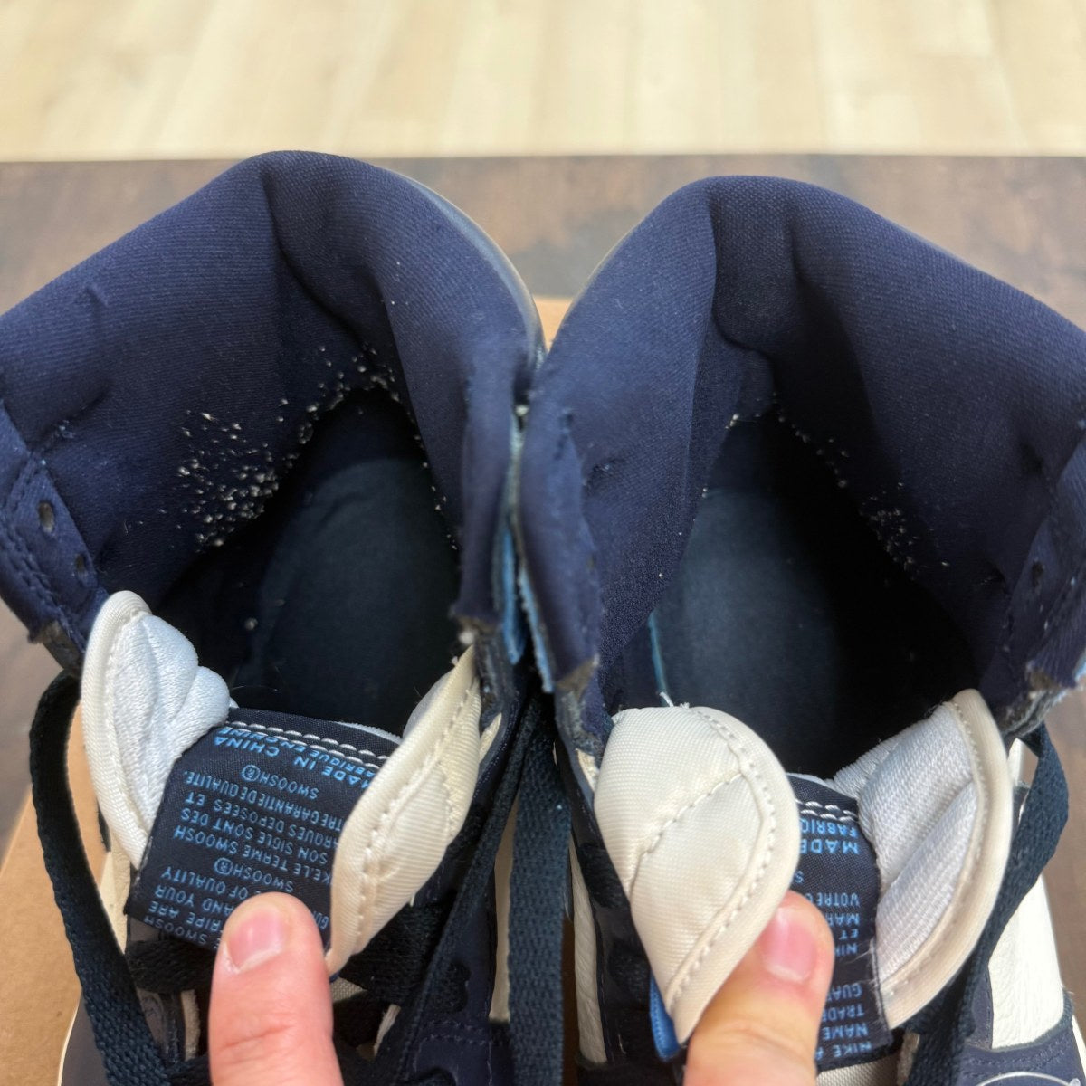 Jordan 1 Retro High Obsidian Size 7 (Pre-Owned) - Image 6
