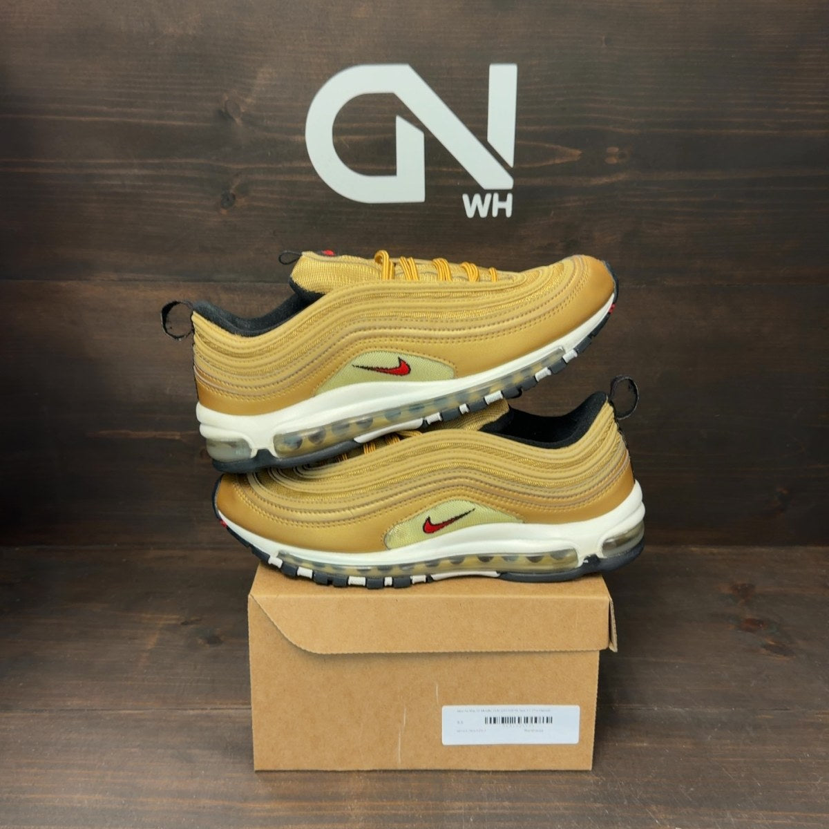 Nike Air Max 97 Metallic Gold (2017/2018) Size 9.5 (Pre-Owned) - Image 1
