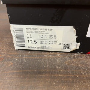 Nike Dunk High 1985 Red Acid Wash Size 11 (Pre-Owned) - Image 6