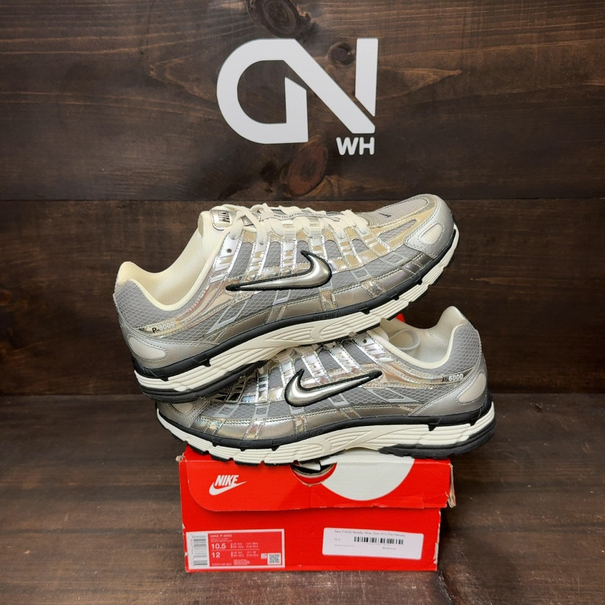 Nike P-6000 Metallic Silver - Image 1
