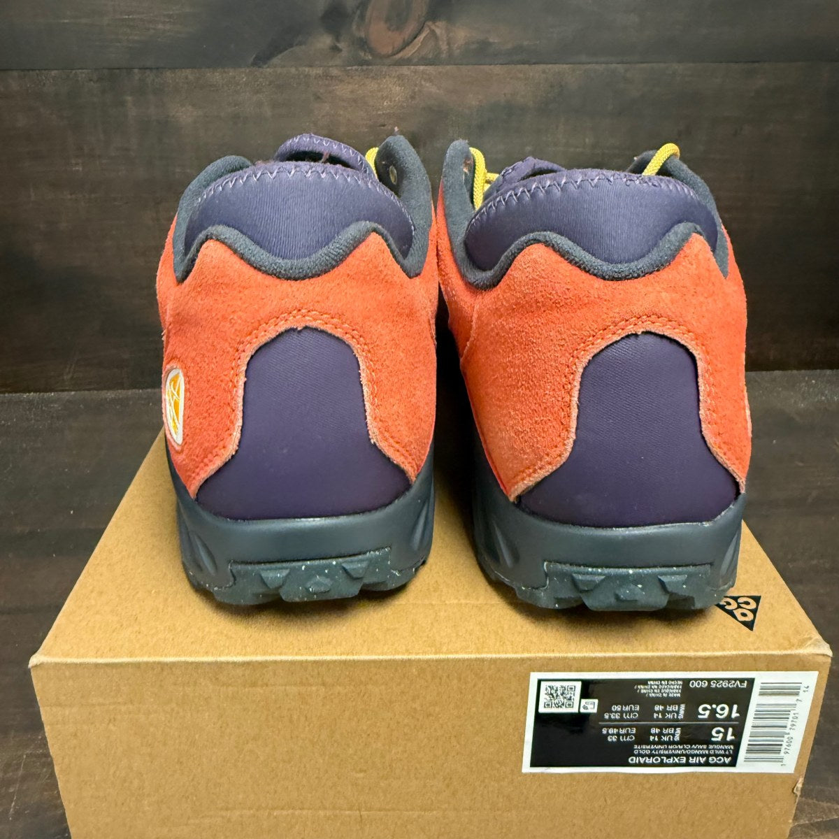 Nike ACG Air Exploraid Light Wild Mango Dark Raisin Laser Fuchsia University Gold - Image 5