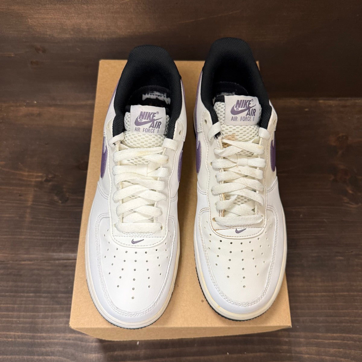 Nike Air Force 1 Low Hoops White Canyon Purple Size 8 (Pre-Owned) - Image 3
